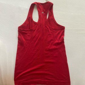 Red lululemon swifty tank